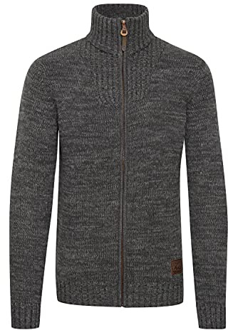 !Solid SDPomeroy Herren Zip-Jacke Pullover Zipper, S, Dark Grey (2890)