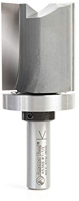 Amana Tool 45368 Tauchschablone mit Hartmetall-Spitze, bündig, 3,8 cm Durchmesser, 1,27 cm Durchmesser x 4,4 cm x 1,27 cm