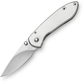 Buck Messer Mini-Einhandmesser College Ganzstahl Länge geöffnet: 12.2 cm, blau, M