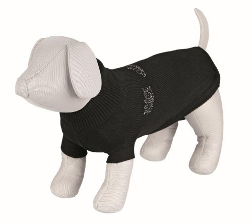 Trixie 30790 Kingston Pullover, XS: 25 cm, schwarz