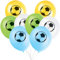 Unique Party - 27315 - Paquet de 8 Ballons en Latex Football - 266 ml, Multicolore, 30 cm