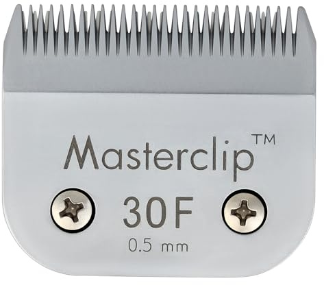 Masterclip Dog Clipping Blade A5 Clipper Blades 50F 40F 30F 15F 10F 9F 7F 7 5F 5# 4F 4# 3F 3# 2F 2# 5/8N Toe Blade Compatible Oster Andis (30F)