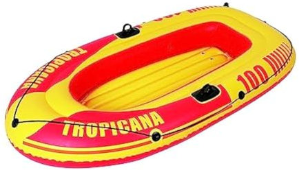 Jilong Canotto Tropicana 100, Canotto, 185x98x28cm, Giallo/Rosso