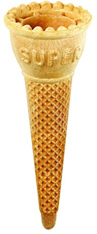 Eiswaffel Tulpenhörnchen typische, goldgelbe Waffel für Softeis
