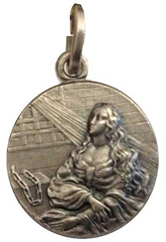 I G J 925 Sterling Silber von Heilige Agata Medaille - Der Schutzheiligen Medaillen