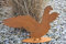 Rostikal | Edelrost Gans Martin | Gartendekoration aus Metall | 35 cm x 53 cm