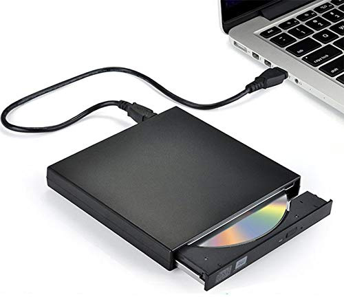 Blingco USB 2.0 External CD DVD Drive Slim Portable External CD-RW Drive DVD RW Burner Burner Player for Laptop Notebook PC Desktop Black