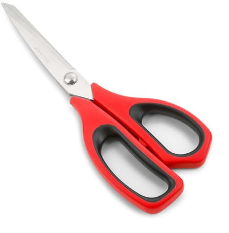 ARCOS Forbici da Cucina in Acciaio Inossidabile – Ideali per Carne, Manico in Polipropilene e Lama da 240 mm – Nero e Rosso, Serie Prochef
