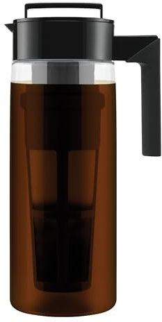Takeya 10311 Patented Deluxe Cold Brew Coffee Maker, Plastic, Black