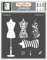 CrafTreat Mehrlagige wiederverwendbare Schablonen zum Malen auf Holz, Leinwand, Papier, Stoff, Boden, Wand und Fliesen – Schaufensterpuppe 15,2 x cm DIY-Kunst- Bastelschablonen für Mode