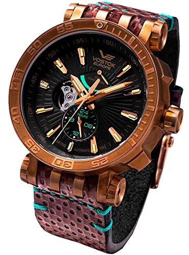 Vostok Europe Energia ii Herren Uhr analog Automatik mit Leder Armband YN84-5750540
