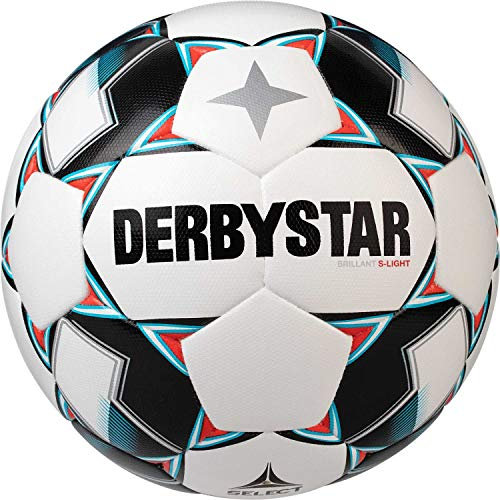 Derbystar Kinder Fußball Brillant S-Light DB, Weiss blau schwarz, 4, 1027400162