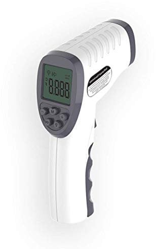 LED Digital Thermometer Infrared Forehead Temperature Gun with Instant Reading, High Temp Alarm, Certified Safety Standard for Adults, Children, Babies, Surfaces