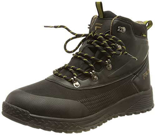 FILA Hikebooster mid men Herren Boot, Schwarz (Black/Warm Olive), 45 EU