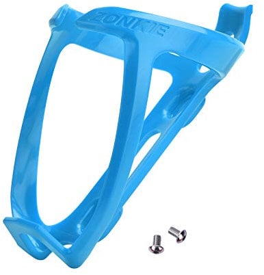 Portabidón de Bicicleta, Jaulas de Botellas de Bicicleta, Soporte de plástico para Botellas de Bicicleta, Carreteras, Bicicletas de montaña (Azul)