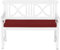 TexDeko® Gartenbank Sitzpolster 150 x 42 x 6cm Outdoor wasserabweisend waschbar Bankkissen Bankpolster Polster (Bordeaux)