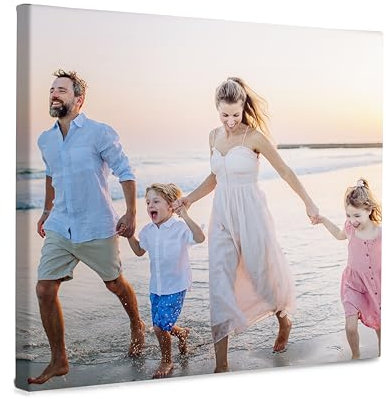 Leinwand 30x30 personalisiert I Fotoleinwand (2cm) selbst gestalten I Geschenk mit eigenem Bild bedrucken lassen