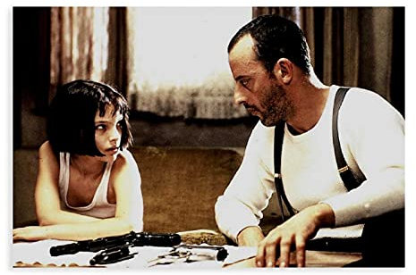 Classic Action Story 1994 Leon The Professional Movie Poster 41 Leinwand Poster Schlafzimmer Dekor Sport Landschaft Büro Raumdekor Geschenk Ungerahmt: 30 × 45 cm