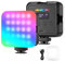 NEEWER Magnetische RGB Kamera Videolicht, 360°Vollfarben RGB61 Mini LED Panel Videoleuchte mit 3 Cold Shoe Halterungen/CRI 97+/20 Szenenmodi/2500K-8500K/2000mAh Tragbare Fotografie Selfie Licht