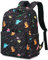 Xunteny Dinosaurier Schulrucksack Mädchen Rucksack Damen, Rucksack Schule Kinder Schulranzen Teenager Laptop Rucksack