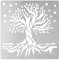 FINGERINSPIRE Baum des Lebens Metall-Journal-Schablone Sterne Metall-Malvorlage Edelstahl Multifunktionaler Planer Metallschablonen Vorlagen für Heimwerken, Gravieren, Malen, Scrapbooking