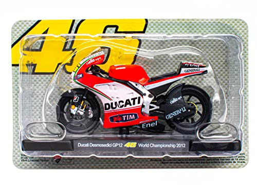 - Moto 1/18 de Il Dottore V.Rossi, Riproduzione Compatibile con Ducati Desmosedici GP12 - Campionato del Mondo 2012 - VR103