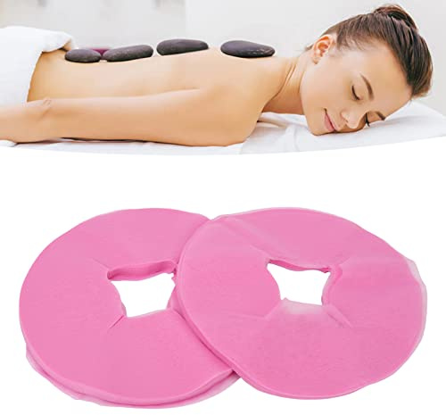 100Pcs Gesichtsauflagen Einwegauflage Nasenschlitztücher für Massageliege Behandlungsliege Professionelle Gesichtsmaske Hygienische Schutzabdeckung