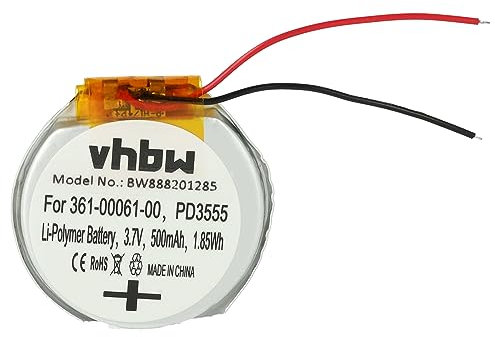 vhbw Batterie Compatible avec Garmin Fenix 2, 1 smartwatch Montre connectée Bracelet Fitness (500mAh, 3,7V, Li-polymère) + Outils