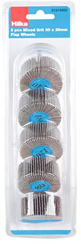 Hilka 51910005 5 pce Mixed Grit 50 x 25mm Flap Wheels