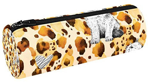 Fishbone Skelett Canvas Stift Federmäppchen Münze Geldbörse Kosmetik Make-up Tasche für Student Schreibwaren Schule Büro Aufbewahrung, Multi#05, 20x6.3cm/7.9x2.5in, Federmäppchen