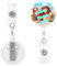 Porte-Badge Rétractable personnalisé avec votre photo, logo et nom - Ajoutez une touche unique à votre style, Idéal pour Les Employés, Les Enseignants, Les Infirmières, Les étudiants