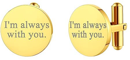 FindChic Personalisierte Manschettenknöpfe Herren mit benutzerdefinierten Namen und Datum Gravur 1 Paar Manschettenknöpfe für Männer Geschenk zum Valentinstag Jubiläum Vatertag, silber