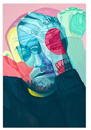 Rapper Mac Miller 2 Leinwand-Poster, Schlafzimmer, Dekoration, Sport, Landschaft, Büro, Raumdekoration, Geschenk, ungerahmt, 40 x 60 cm