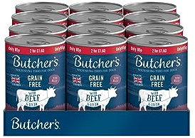Butcher's Beef & Liver in Jelly Dog Food Tin (12 x 400g)
