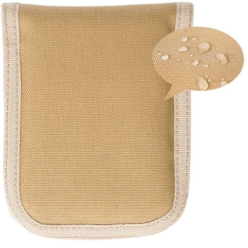 VEPKOIT Army 10,2 x 15,2 cm Notebook-Tasche mit Reißverschluss-Organizer, kleine Notizbuchhülle für Männer und Frauen, OCP Military Logbuch-Hülle – Coyote, A6-NOTEBOOK-COVER-COYOTE