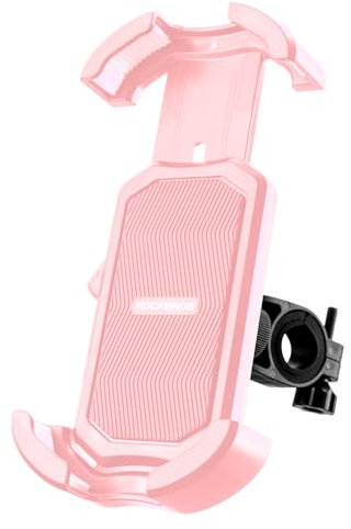 ROCKBROS Bike Phone Holder Motorbike Phone Mount Phone Clamp for Bicycle Motorcycle, 360°Rotatable Universal Mobile Phone Holder for 4.7-6.8 Inch Smartphones