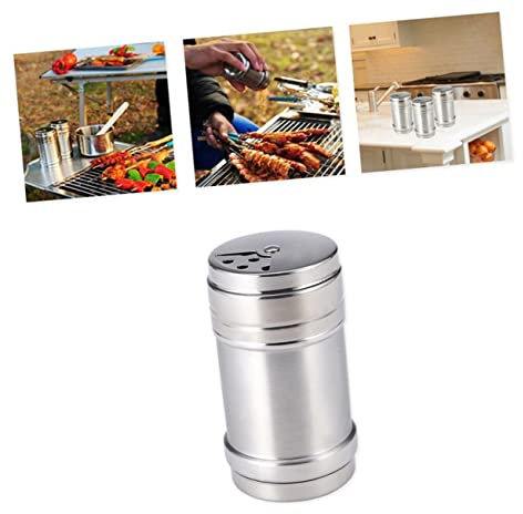 Ciieeo Edelstahl Gewürzdose Drehbar Verstellbar Hitzebeständig Gewürzstreuer Für Küche Salz Pfeffer Zucker