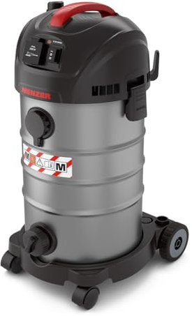 MENZER Aspiratore di Sicurrezza (Aspiratore a Umido/a Secco) VCM 330, Classe di Polvere M, 30 Litri, Attrezzatura Antistatica Completa