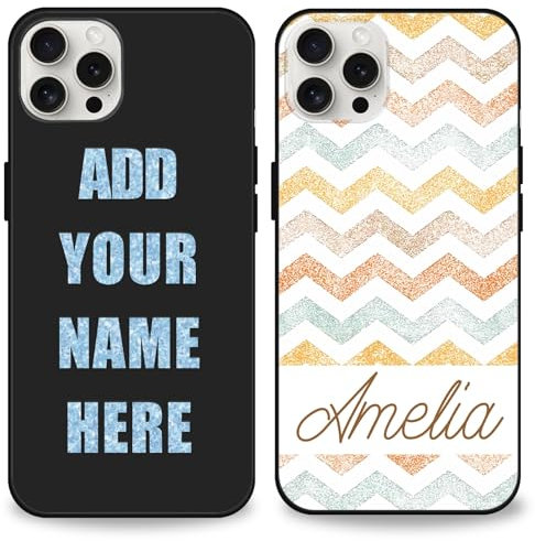 Individuelle Handyhüllen mit Namen für iPhone 15, 14, 12, 13, 11 Pro Max, weiche TPU-Hülle, individuelle Handyhüllen, Geschenke für Sie und Ihn, Valentinstag, Geburtstag (Streifen)