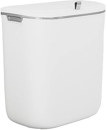 ZYHMMK Hanging Trash Can, Kitchen Garbage Bin Waste Bins, Trash Can Toilet Toilet Special Wall-Mounted Punch-Free with Cover Household Toilet Paper Towel Crevice Wall Sanitary Bucket