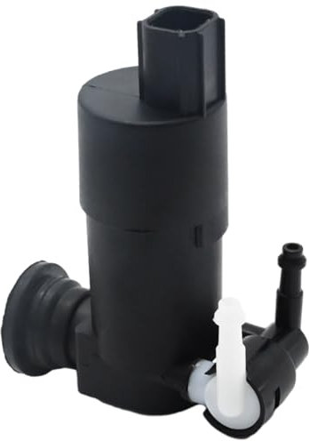 Ollanoos BV6117K624BB Pompe de lave-glace, 1 pièce noire de rechange pour Ford Focus MK3 2010-2019 Tourneo MK2 MK5 Transit MK5 Courier Transit MK5 Custom