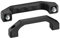 rohde Griffe, Haltegriffe, Kunststoffgriffe, Bügelgriffe, Kunststoffbügelgriffe, Industriegriffe, Maschinengriffe (Schwarz, Bohrabstand: A 140 mm, M8x30, Frontbefestigung)