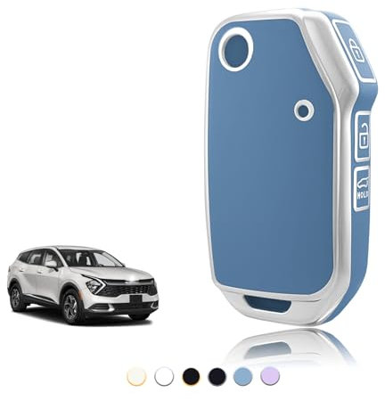 TOOMUME Schlüsselhülle TPU, Autoschlüssel Hülle Passt für Kia Sportage R GT MK5 Stinger GT Sorento Picanto Ceed CD Proceed XCeed Cerato Forte, Schlüsselcover Schutz Schlüsselgehäuse - Flip Key