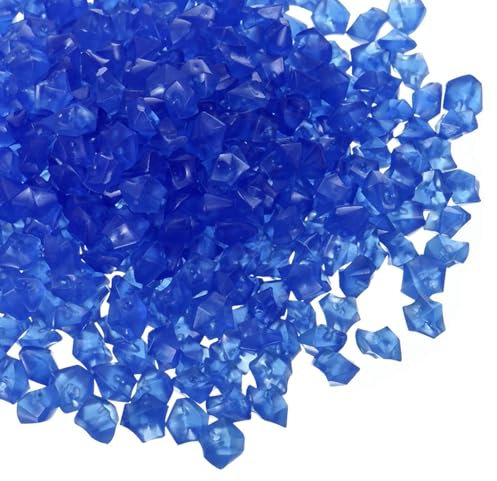 M METERXITY 300er-Pack Leuchtfelsen, 8-10mm leuchtende Steine leuchtende dekorative Kieselsteine für Garten/Wege/Hof/Pool/Aquarium [Dunkelblau]