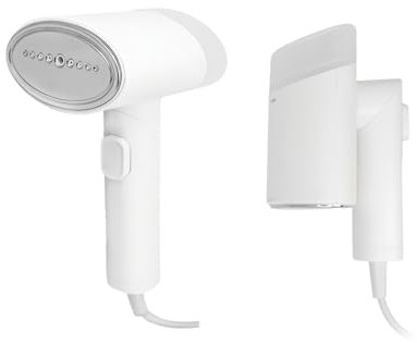 Jocca Stiratrice Verticale a Vapore Pieghevole Traveller | 23 g/min di Vapore Continuo | Serbatoio 150 ml | Riscaldamento Rapido | Compatta da Viaggio | Con Spazzola per Tessuti Delicati