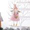 Bezaubernde Engel-Plüschpuppe für Weihnachtsbaum und Feiertagsparty-Dekor (Liebesengel Rosa)