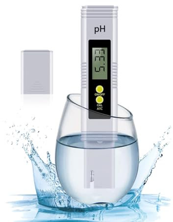 Medidor ph Medidor pH Piscina Rango de prueba 0-14 PH, Medidor digital del pH del agua para agua, adecuado para acuarios, hidropónica, piscinas, prueba de agua potable, etc.