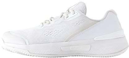 Wilson Intrigue Pro Women's Tennis Shoes, Female-Centred Design, Provides Exceptional Stability and Arch Support with a Secure Heel Fit for Superior Grip, Colour: White/Silver, Size: 4.5
