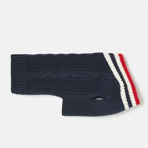 Rosewood x Joules Dawson Navy Knit Jumper for Dogs, Large, Washable, Warm and Comfy Winter Sweater for Large Dogs