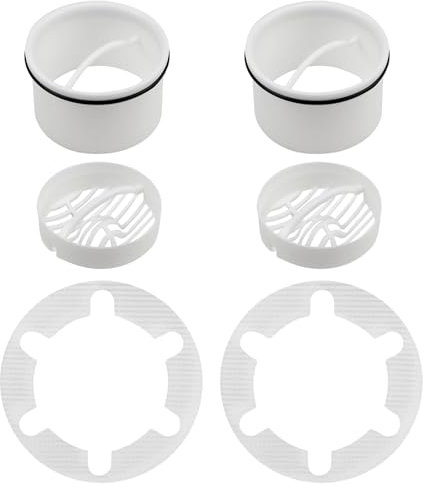 TAIHOBO Haarsieb Dusche, 2 Stück Abflusssieb Dusche Ø 70mm, Hochwertiger PP Haarfänger Dusche, Kompatibel mit Ablaufgarnitur. 6960, 6963, 6961, 6962, Wiederverwendbare Sieb Dusche Abfluss Haare